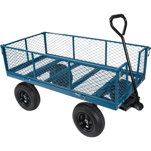 Wagon with Drop Sides, 24" W x 48" L, 800 lbs. Capacity TGS INDUSTRIEL