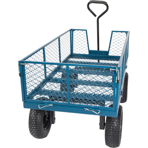 Wagon with Drop Sides, 24" W x 48" L, 800 lbs. Capacity TGS INDUSTRIEL