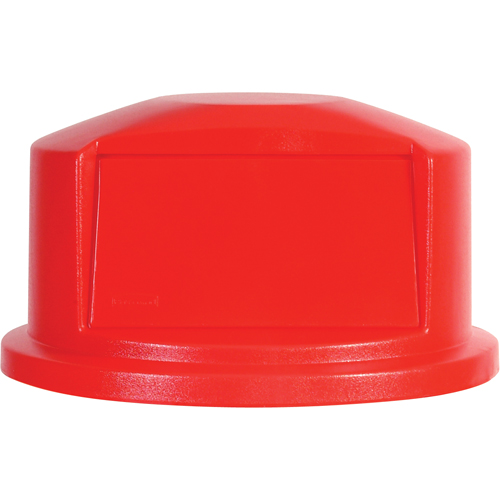 Couvercles ronds Brute, Couvercle bomb&eacute;, Plastique/Poly&eacute;thyl&egrave;ne, Convient aux contenants 22" dia. TGS INDUSTRIEL