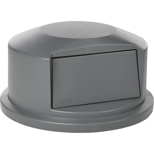 Round Brute&reg; Tops, Dome Lid, Plastic/Polyethylene, Fits Container Size: 24" Dia. TGS INDUSTRIEL