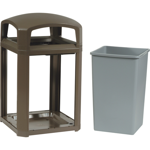 Landmark Series&reg; Classic Container Frame With Rigid Liner, Galvanized Steel, 35 US gal. TGS INDUSTRIEL