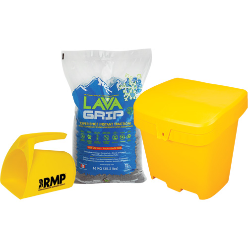 Ensemble d'aide &agrave; la traction LavaGrip avec 77 sacs, Taille du conteneur 35,3 lb (16 kg), Sac TGS INDUSTRIEL