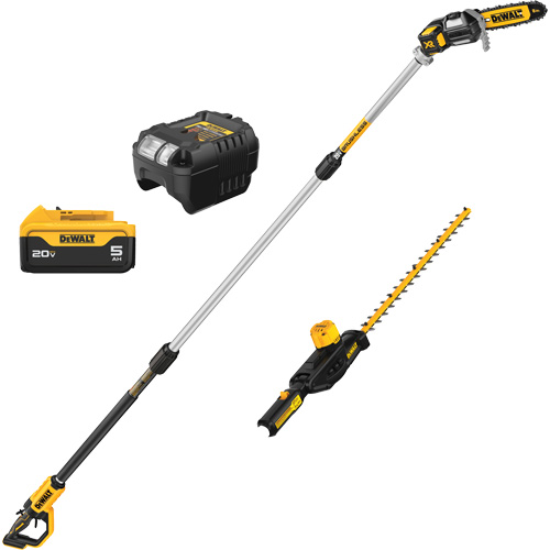 MAX Cordless Lithium-Ion Pole Saw & Pole Hedge Trimmer Combo Kit TGS INDUSTRIEL