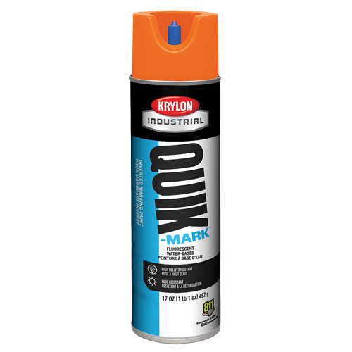 Peinture de marquage industrielle invers&eacute;e &agrave; base d'eau Quik-Mark, 17 oz, Canette a&eacute;rosol TGS INDUSTRIEL