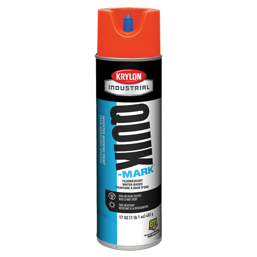 Peinture de marquage industrielle invers&eacute;e &agrave; base d'eau Quik-Mark, 17 oz, Canette a&eacute;rosol TGS INDUSTRIEL