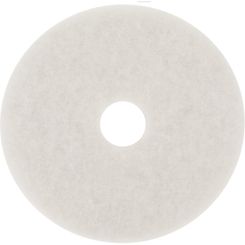 Tampon de polissage pour planchers, 18", Polissage, Blanc TGS INDUSTRIEL
