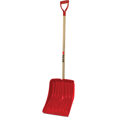 Alpine Snow Shovel, Polypropylene Blade, 13-9/10" Wide, D-Grip Handle, Wearstrip Included TGS INDUSTRIEL