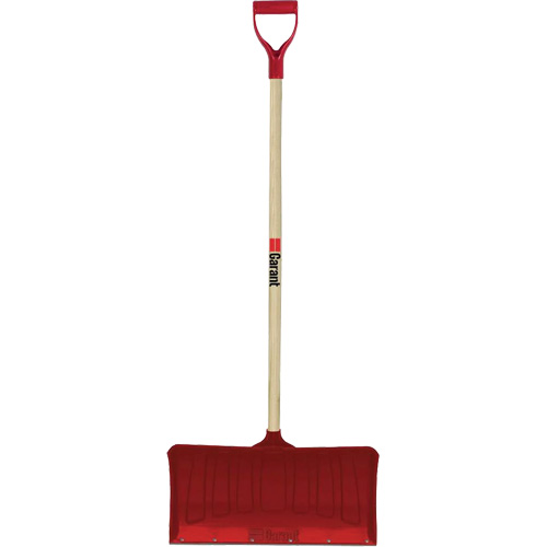 Red Snow Pusher, Polypropylene Blade, D-Grip Handle, 20-3/4" W TGS INDUSTRIEL