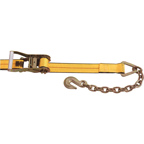 Tendeurs d'arrimage &agrave; cliquet, Crochet &agrave; chaîne, 2" , 30' , Charge d'utilisation max. 3335 lb (1513 kg) TGS INDUSTRIEL