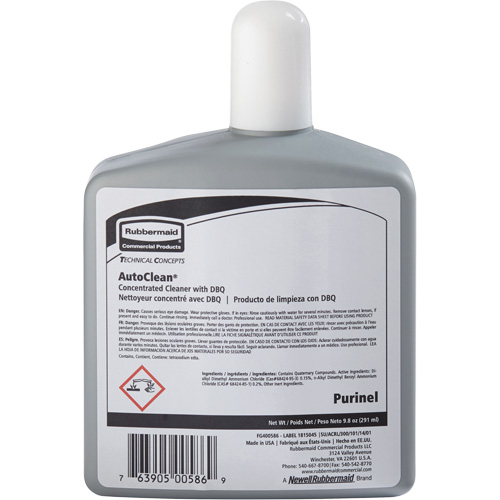 Produit d'entretien pour drain et nettoyeur de cuvette de rechange AutoClean de Purinel, 9,8 oz, Bouteille TGS INDUSTRIEL