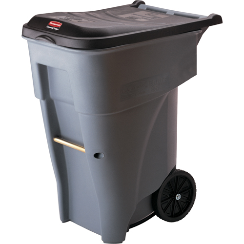 Brute&reg; Roll Out Containers, Polyethylene, 65 US gal. TGS INDUSTRIEL