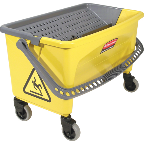Microfibre Press Wring Buckets, Down Press, 10.75 US Gal. (43 Quart), Yellow TGS INDUSTRIEL