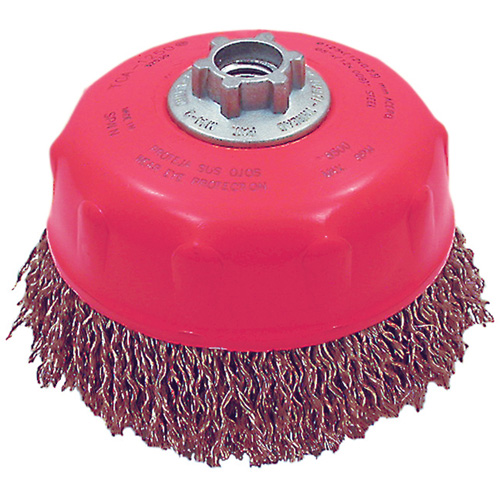 Brosse-boisseau &agrave; fils ondul&eacute;s MAXI-CRIMPED de premi&egrave;re qualit&eacute; TGS INDUSTRIEL