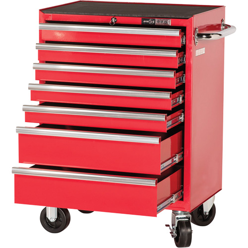 PRC2707 Armoire roulante de s&eacute;rie Pro, 7 tiroirs, 27" la x 16" p x Rouge TGS INDUSTRIEL