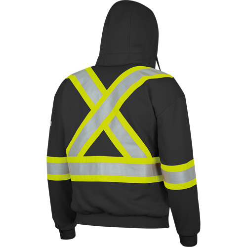 337SF Flame-Resistant Zip Style Hoodie, Men's, Small, Black, 22 cal/cm² TGS INDUSTRIEL