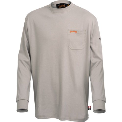 333 Chemise en coton &agrave; manches longues ignifuge, 2T-Grand, Gris TGS INDUSTRIEL