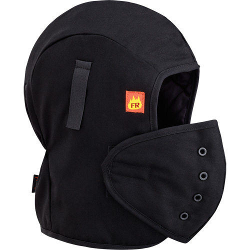 566A Flame Resistant Quilted Hardhat Liner, Black, Cotton TGS INDUSTRIEL