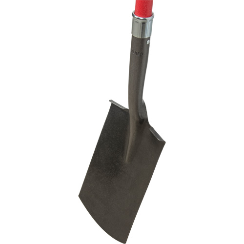 Pelles robustes, Fibre de verre, Lame Acier au carbone, Manche en Prise en D, Longueur 30-1/2" TGS INDUSTRIEL