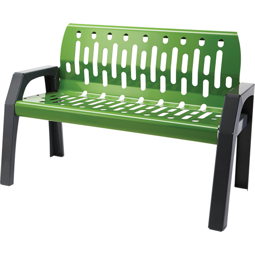 Bancs Stream, Acier, 48" lo x 48" la x 34" h, Vert TGS INDUSTRIEL