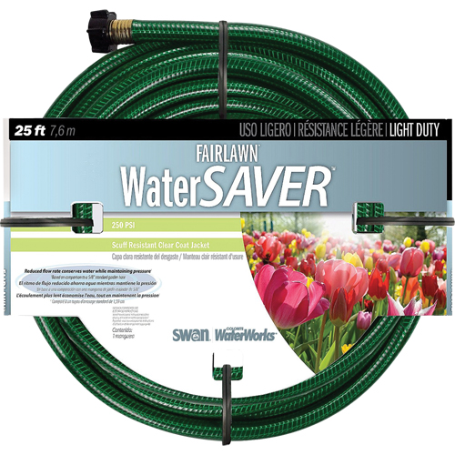 Fairlawn Watersaver Light Duty Garden Hoses, Nylon, 1/2" dia. x 25' TGS INDUSTRIEL