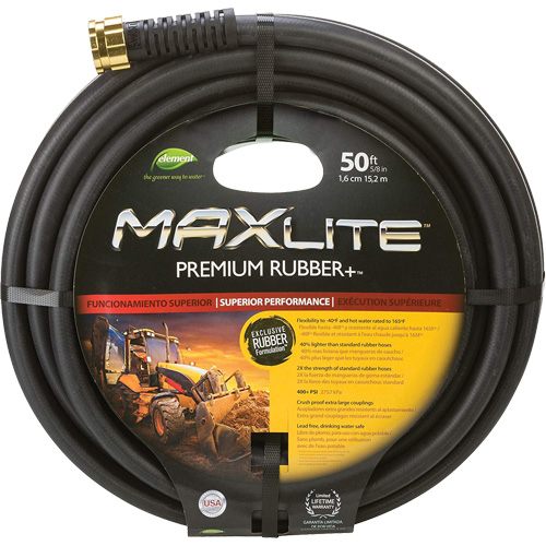 Commercial Duty Hoses, Rubber, 5/8" dia. x 50' TGS INDUSTRIEL