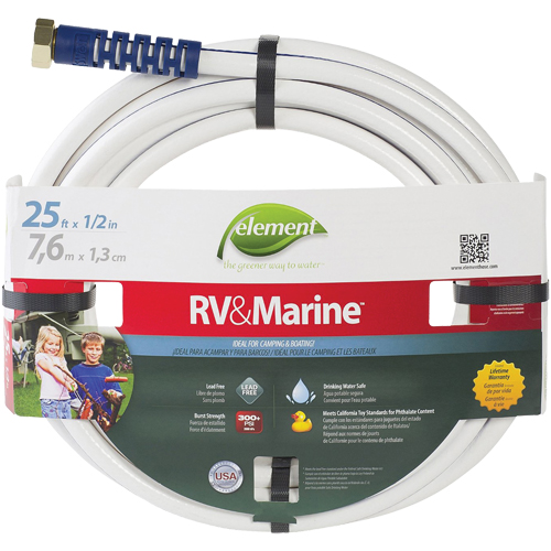 Element Marine & RV Water Hoses, PVC, 5/8" dia. x 25' TGS INDUSTRIEL