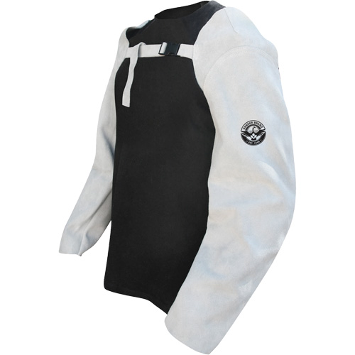 Leather Welding Sleeves, 24" L, Pearl Grey TGS INDUSTRIEL