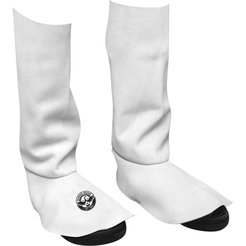 Leather Welding Spats, 15" L, Pearl Grey TGS INDUSTRIEL