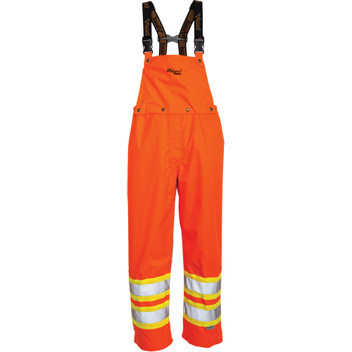 Journeyman&reg; 300D Bib Pants, Polyester, Large, High Visibility Orange TGS INDUSTRIEL
