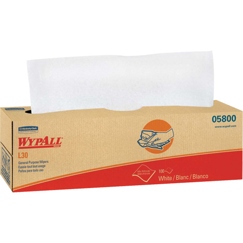 Essuie-tout &agrave; usage g&eacute;n&eacute;ral L30 WypAll, Tout usage, 16-2/5" lo x 9-4/5" la TGS INDUSTRIEL