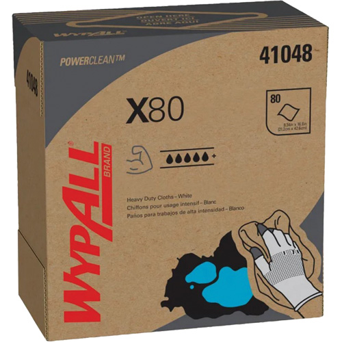 Chiffons &agrave; usage prolong&eacute; X80 WypAll, Robuste, 16-4/5" lo x 9" la TGS INDUSTRIEL