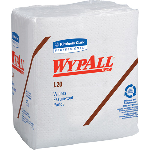 Serviettes jetables L20 WypAll, Tout usage, 12-1/2" lo x 12" la TGS INDUSTRIEL