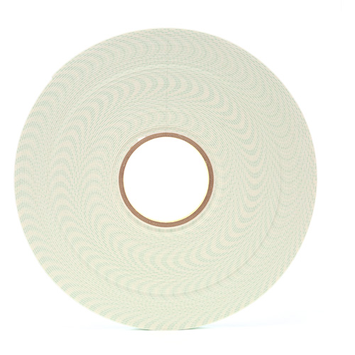 Double-Coated Urethane Foam Tape, 33 m (108') L x 12.7 mm (1/2") W, 62 mils, Urethane TGS INDUSTRIEL