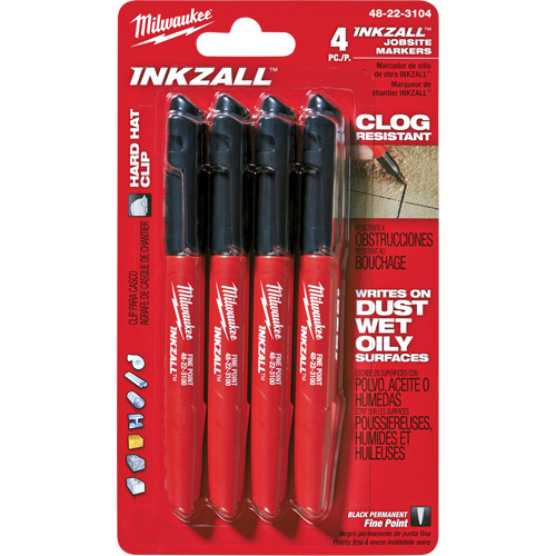 Inkzall Marker, Black, Fine Tip TGS INDUSTRIEL