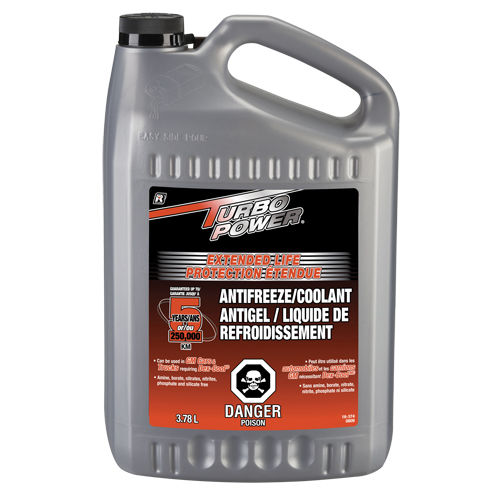 Turbo Power&reg; Extended Life Antifreeze/Coolant Concentrate, 3.78 L, Gallon TGS INDUSTRIEL