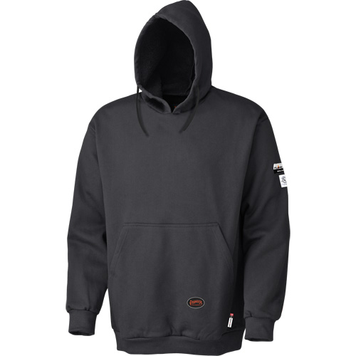 335 Flame-Resistant Pullover Hoodie, Men's, Large, Black, 22 cal/cm² TGS INDUSTRIEL