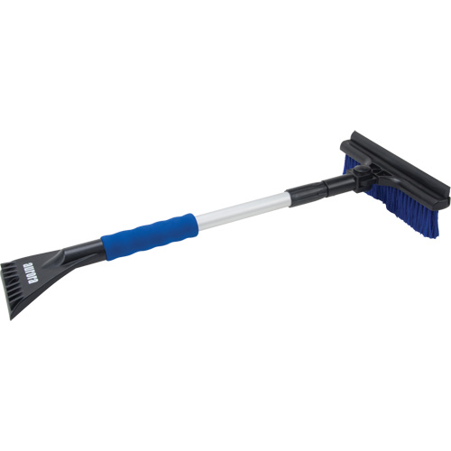 Snow Brush, Telescopic, Polypropylene Blade, 32-1/2" Long, Blue TGS INDUSTRIEL