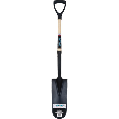 Drain Spade Shovel, Tempered Steel, 14" x 6" Blade, 30" L, D-Grip Handle TGS INDUSTRIEL