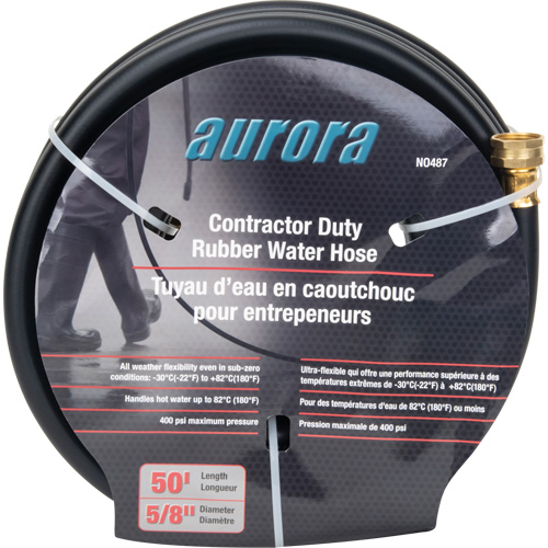 Contractor Duty Rubber Hose, Rubber, 5/8" dia. x 50' TGS INDUSTRIEL