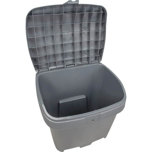 Bacs d'entreposage pour sel & sable, Avec Moraillon, 21" x 27" x 26", 4,24 pi³, Gris TGS INDUSTRIEL