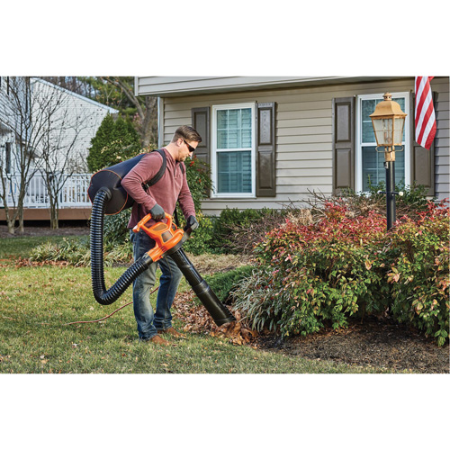 Souffleur/aspirateur/broyeur de feuilles 3-en-1 VacPack, Vitesse d'air 250 mi/h, &eacute;lectrique TGS INDUSTRIEL