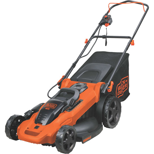 Ensemble de tondeuse &agrave; gazon sans fil 40 V Max*, Pouss&eacute;e, &agrave; pile, Largeur de coupe 20" TGS INDUSTRIEL