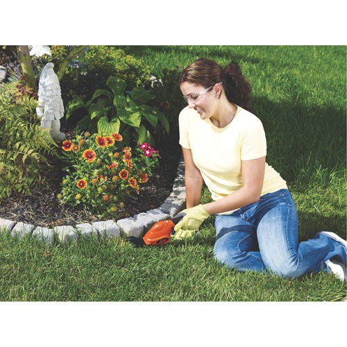 Cisailles de jardin/cisailles &agrave; haie 2-en-1, &agrave; pile, 3,6 V, Largeur de la coupe 4"/6" TGS INDUSTRIEL