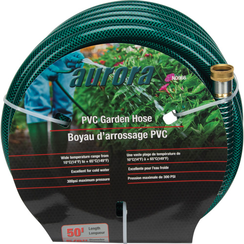 Tuyau de jardin, PVC, 5/8" dia x 50' TGS INDUSTRIEL