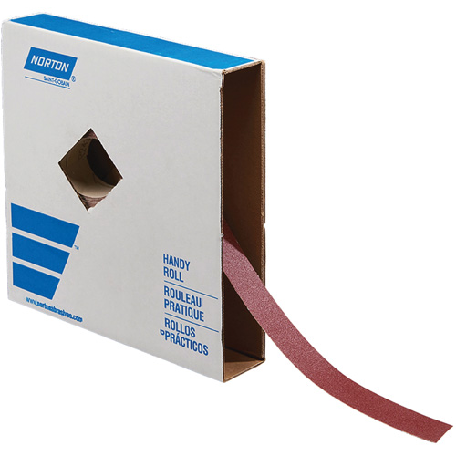 Rouleau de toile abrasive pour m&eacute;tal, Oxyde d'aluminium, 1-1/2" la x 150' lo, Grain 120 TGS INDUSTRIEL