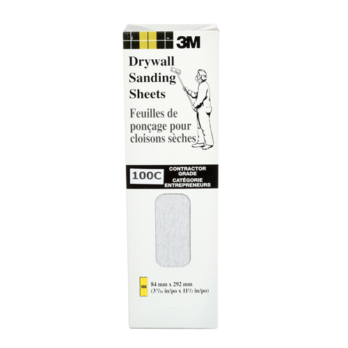 Tri-M-ite Fre-Cut Die -Cut Drywall Sheet, 11-1/4" x 3-5/16", 100 Grit, Silicon Carbide TGS INDUSTRIEL