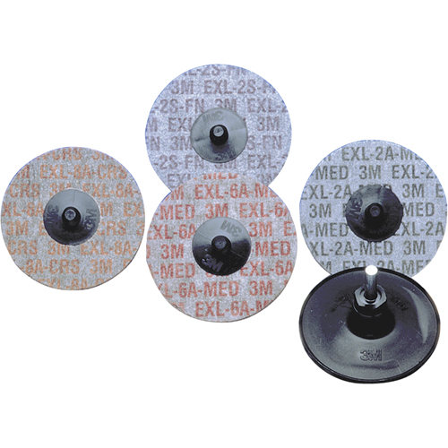 Produits Buff & Blend - Meules homog&egrave;nes EXL Roloc Scotch-Brite, 2" x Grain de 2S TGS INDUSTRIEL