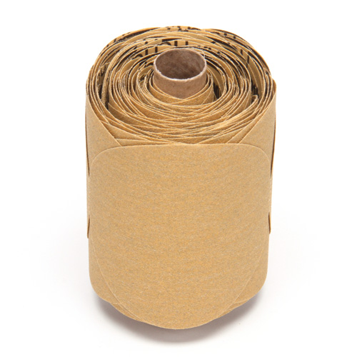 Rouleau de disques dor&eacute;s 216U Stikit, Oxyde d'aluminium, 5" la x 52' lo, Grain P100 TGS INDUSTRIEL