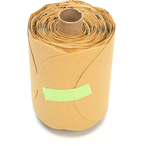 Stikit Gold Paper 216U Disc Roll, Aluminum Oxide, 5" W x 52' L, P120 Grit TGS INDUSTRIEL
