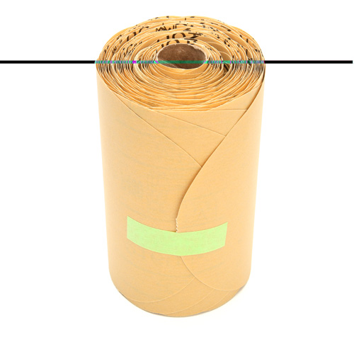 Rouleau de disques dor&eacute;s 216U Stikit, Oxyde d'aluminium, 6" la x 87' lo, Grain P400 TGS INDUSTRIEL